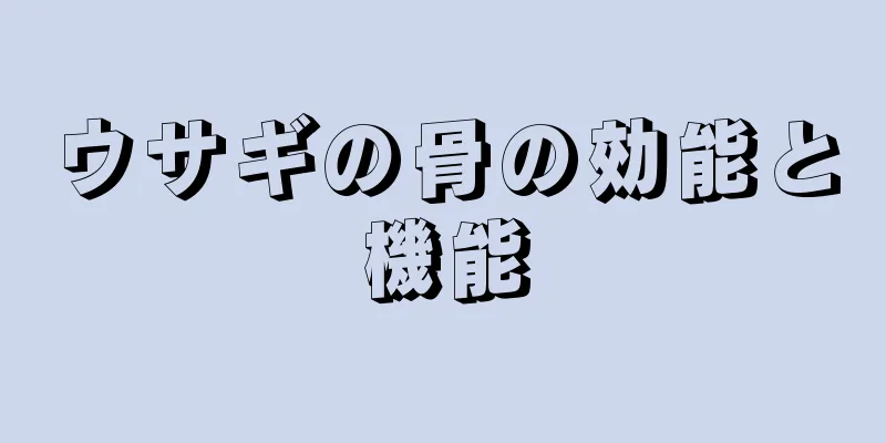 ウサギの骨の効能と機能