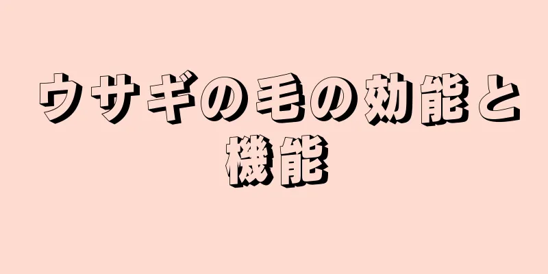 ウサギの毛の効能と機能