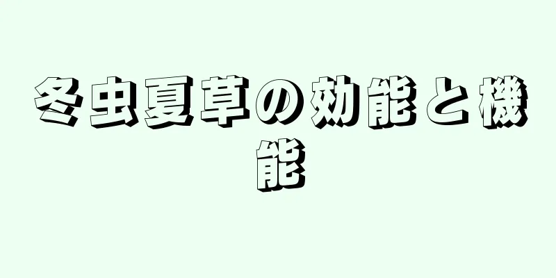 冬虫夏草の効能と機能