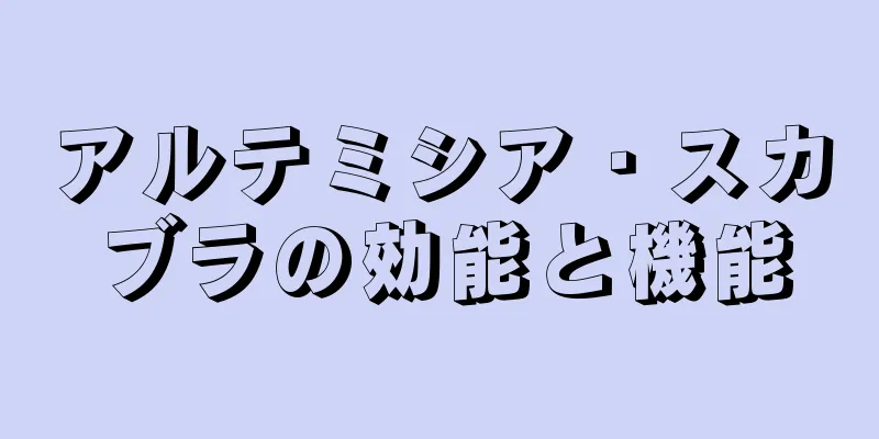 アルテミシア・スカブラの効能と機能