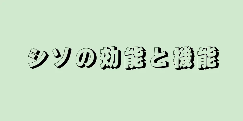 シソの効能と機能