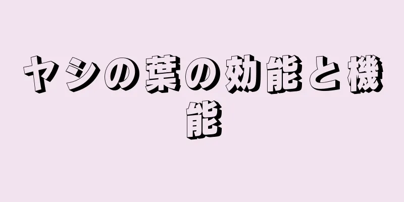 ヤシの葉の効能と機能