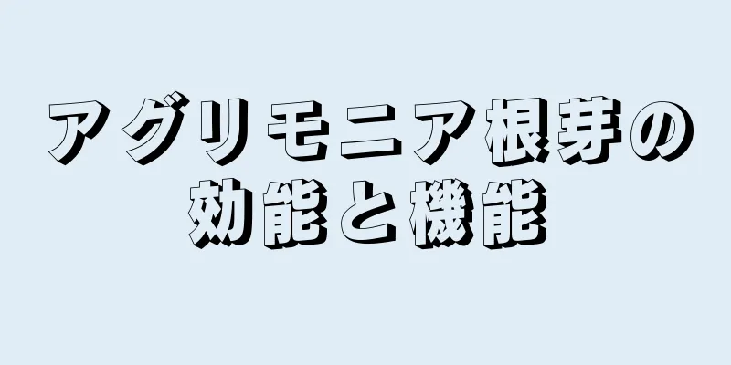 アグリモニア根芽の効能と機能