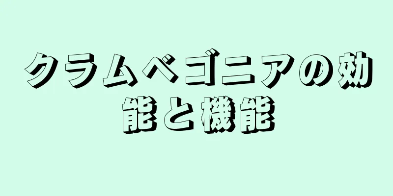 クラムベゴニアの効能と機能
