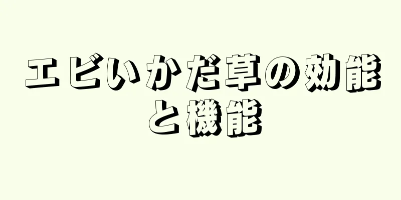 エビいかだ草の効能と機能