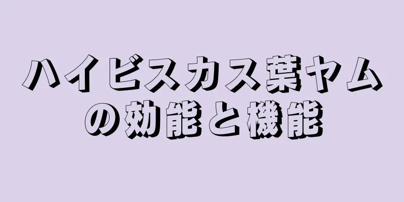 ハイビスカス葉ヤムの効能と機能