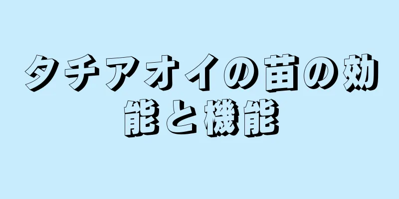 タチアオイの苗の効能と機能