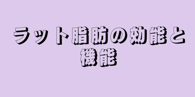 ラット脂肪の効能と機能