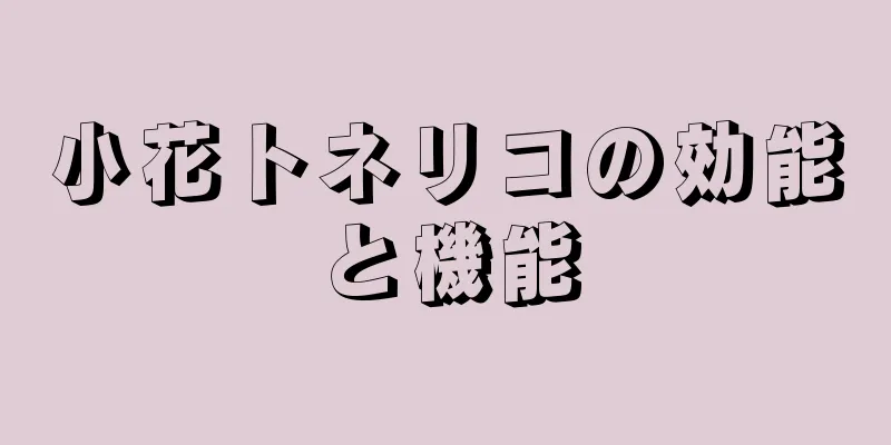 小花トネリコの効能と機能