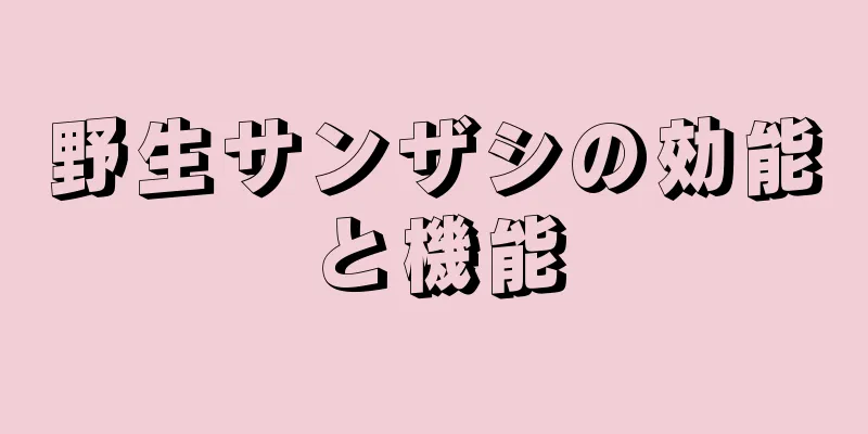 野生サンザシの効能と機能