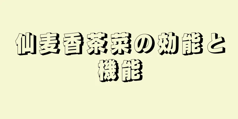 仙麦香茶菜の効能と機能