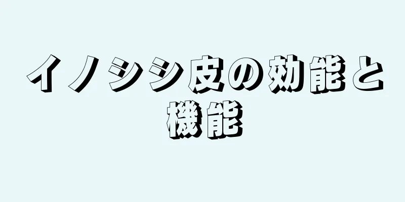 イノシシ皮の効能と機能