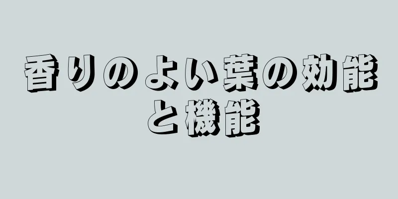 香りのよい葉の効能と機能