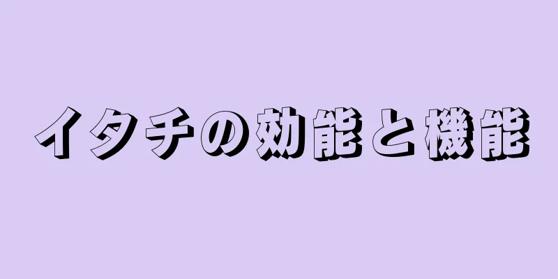 イタチの効能と機能
