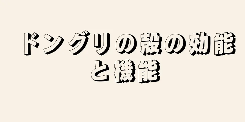 ドングリの殻の効能と機能