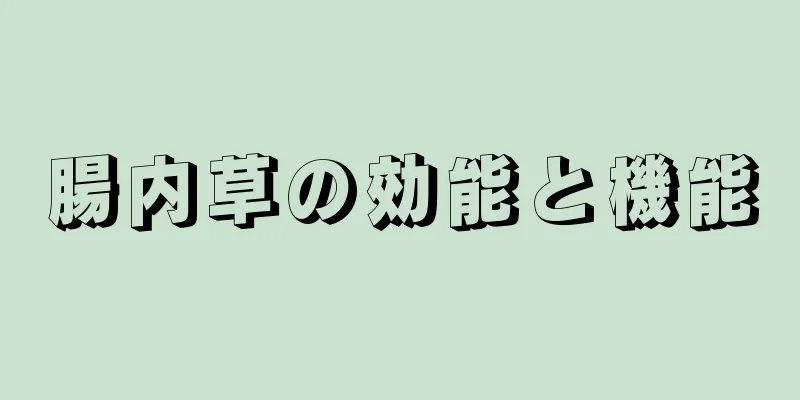 腸内草の効能と機能