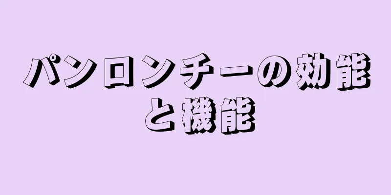 パンロンチーの効能と機能