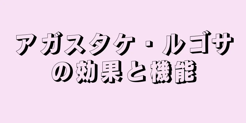 アガスタケ・ルゴサの効果と機能