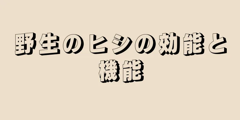 野生のヒシの効能と機能