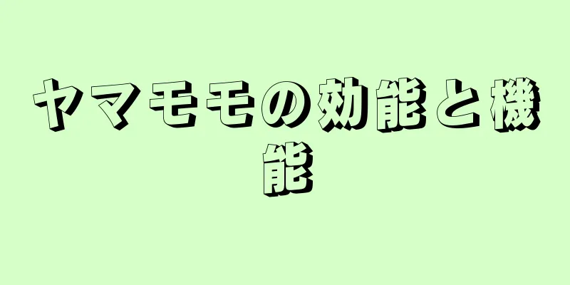 ヤマモモの効能と機能