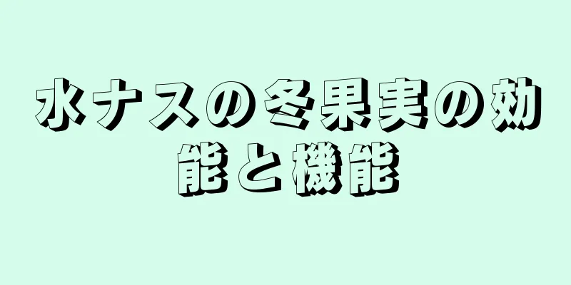 水ナスの冬果実の効能と機能