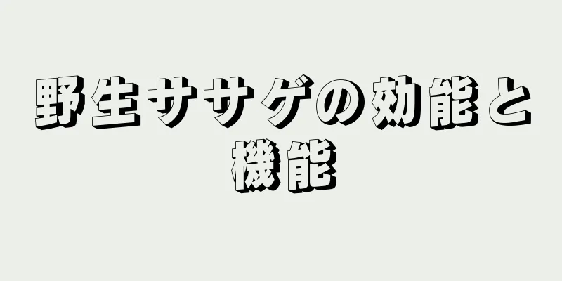 野生ササゲの効能と機能