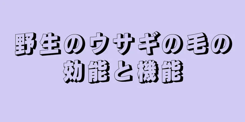 野生のウサギの毛の効能と機能