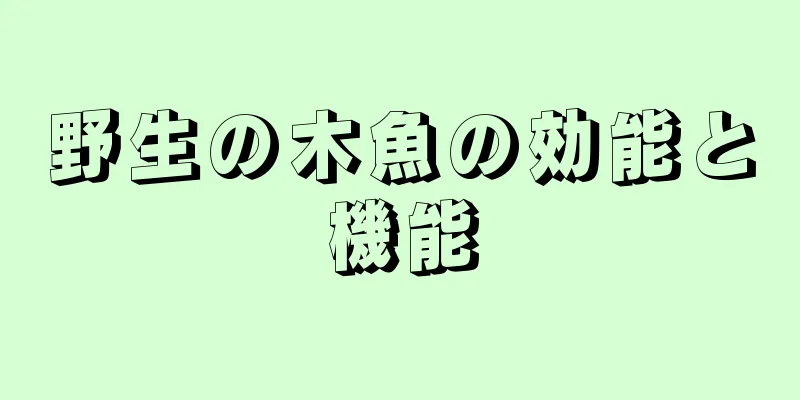 野生の木魚の効能と機能