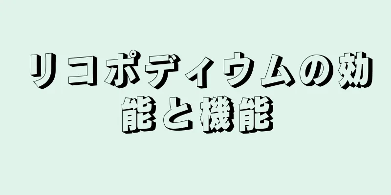 リコポディウムの効能と機能