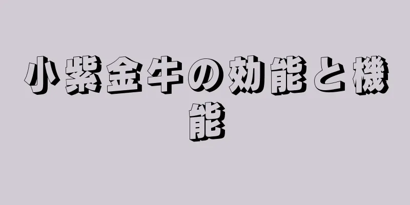 小紫金牛の効能と機能