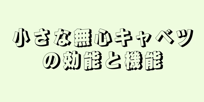 小さな無心キャベツの効能と機能