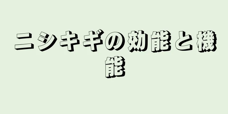 ニシキギの効能と機能