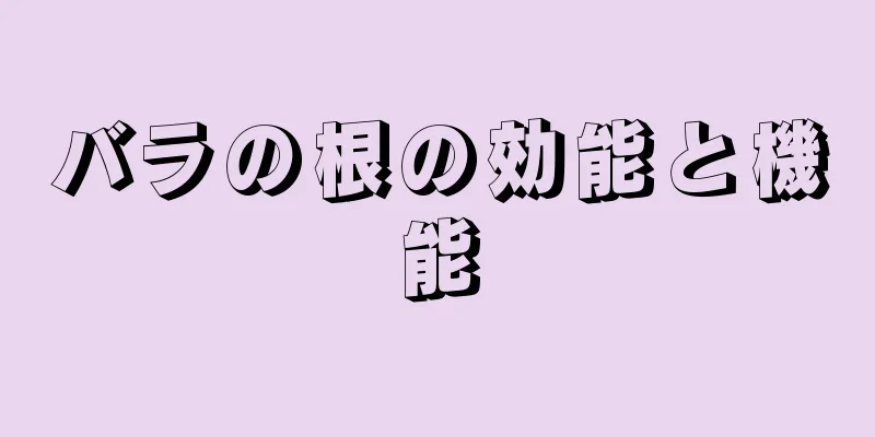 バラの根の効能と機能