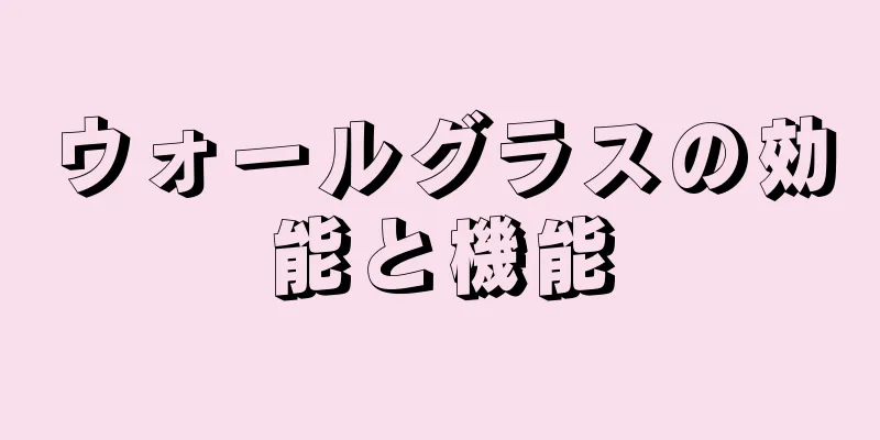 ウォールグラスの効能と機能