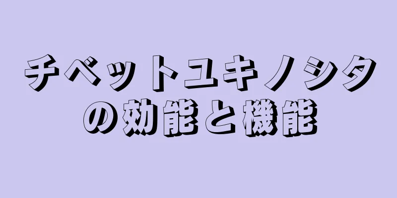 チベットユキノシタの効能と機能