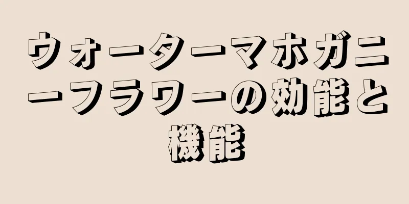 ウォーターマホガニーフラワーの効能と機能