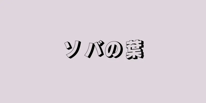 ソバの葉