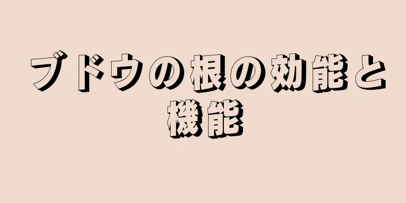 ブドウの根の効能と機能