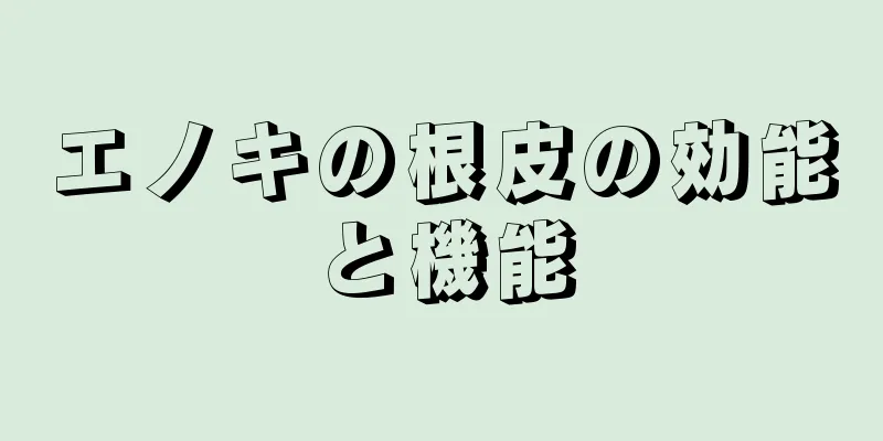 エノキの根皮の効能と機能