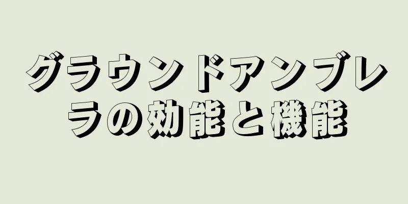 グラウンドアンブレラの効能と機能