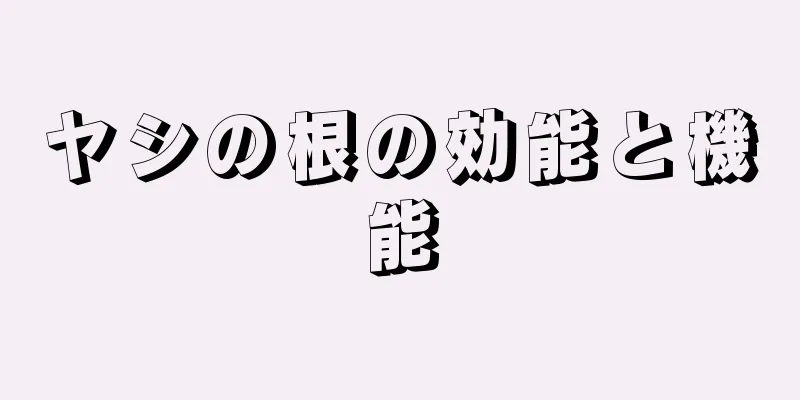 ヤシの根の効能と機能