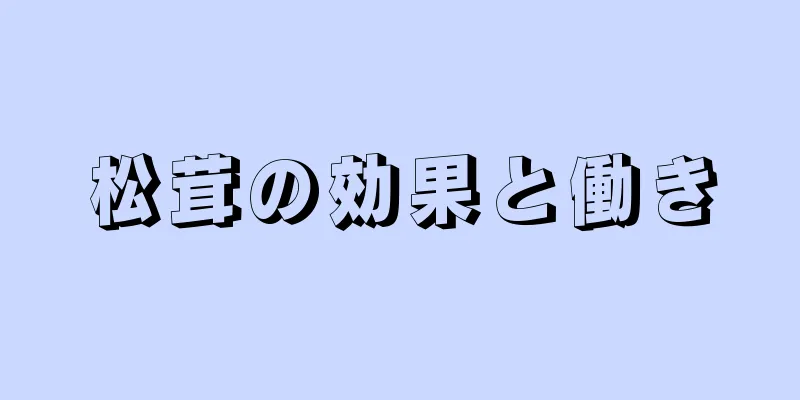 松茸の効果と働き