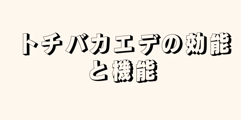 トチバカエデの効能と機能