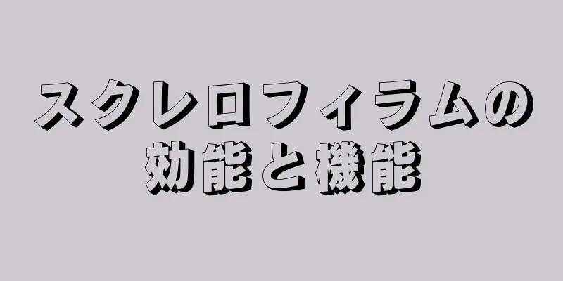 スクレロフィラムの効能と機能
