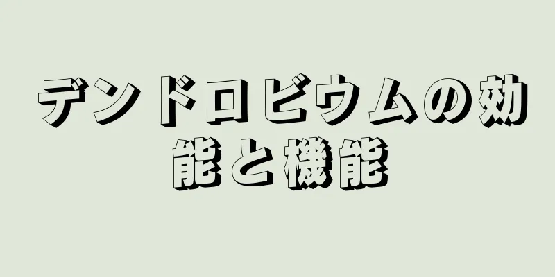デンドロビウムの効能と機能