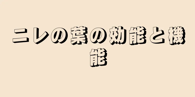 ニレの葉の効能と機能