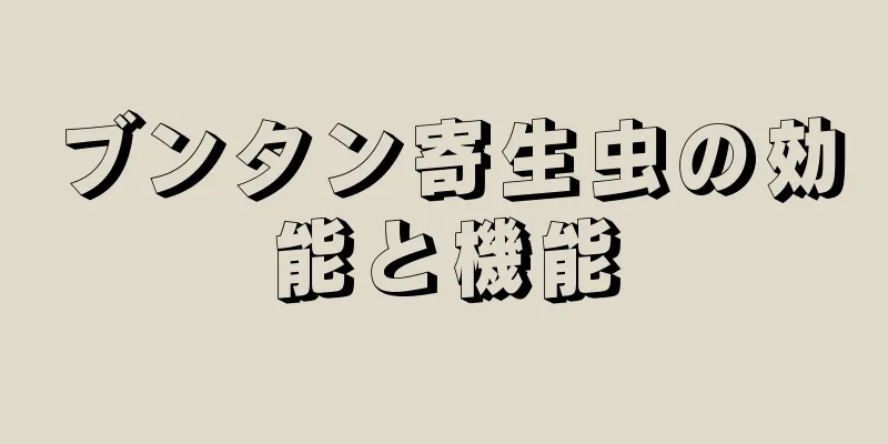 ブンタン寄生虫の効能と機能