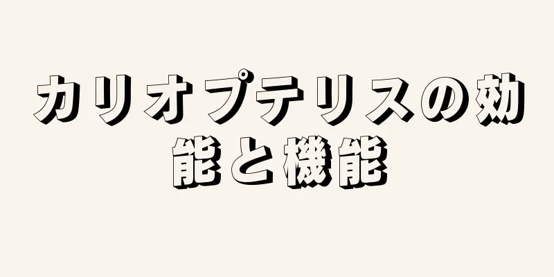 カリオプテリスの効能と機能