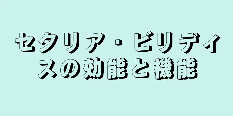 セタリア・ビリディスの効能と機能