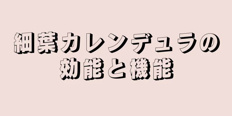 細葉カレンデュラの効能と機能